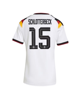 Billige Fotballdrakt Tyskland Nico Schlotterbeck #15 Replika Hjemmedrakt Dame VM 2026 Kortermet Billige Fotballdrakt Tyskland Nico Schlotterbeck #15 Replika Hjemmedrakt Dame VM 2026 Kortermet